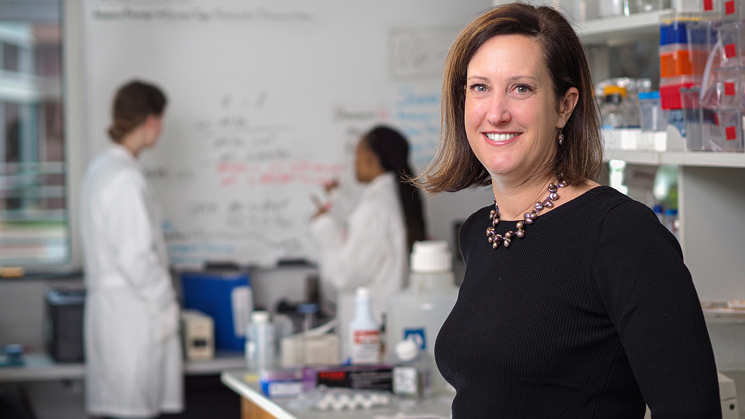 Carolyn Mattingly in her lab
