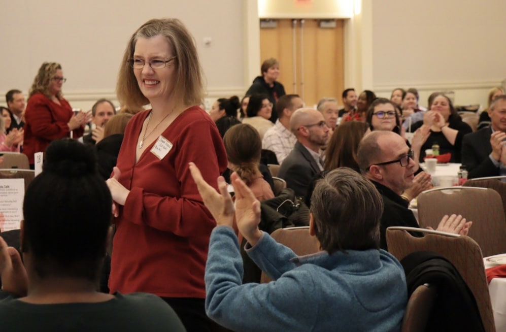 Dana Deroiser at the 20 years of service awards ceremony